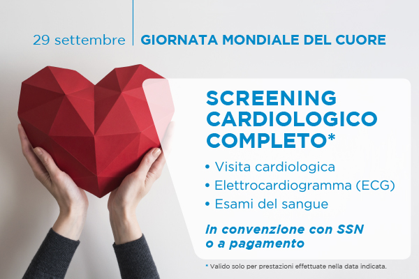 Sabato 29 settembre: fai prevenzione con lo Screening cardiologico completo di Villa Tiberia Hospital