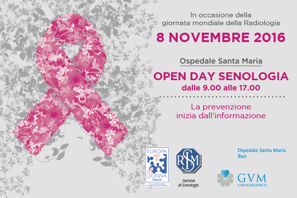 8 novembre Open Day all’Ospedale Santa Maria per la Giornata Mondiale della Radiologia Senologica