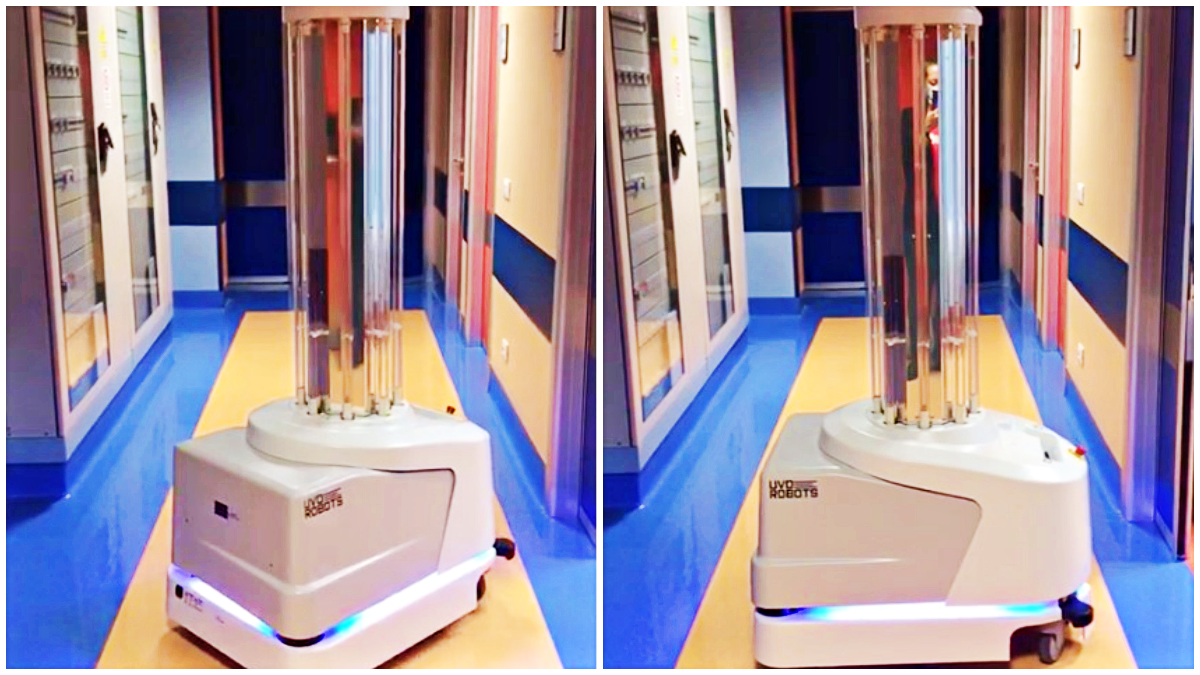 Un robot per la sanificazione degli ambienti in Ospedale